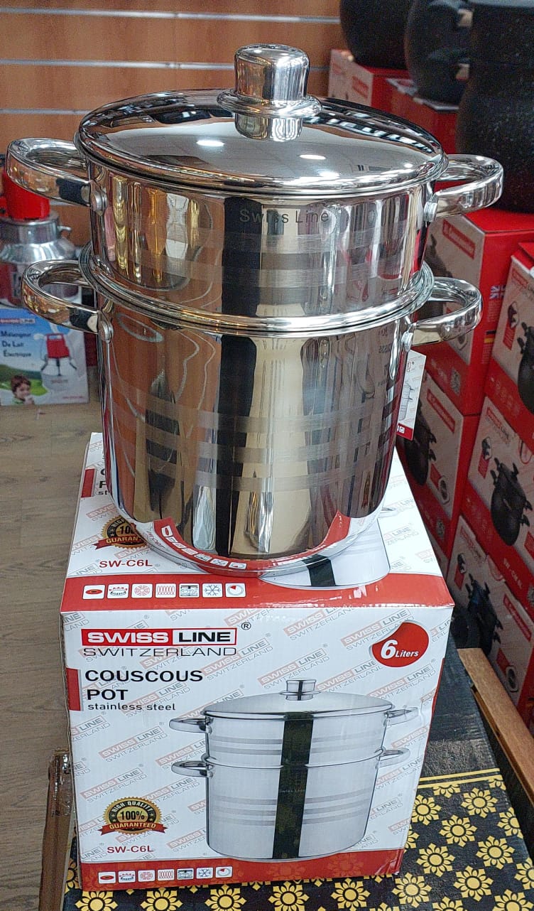 Couscoussier + couvercle inox de 6L à 16L SL