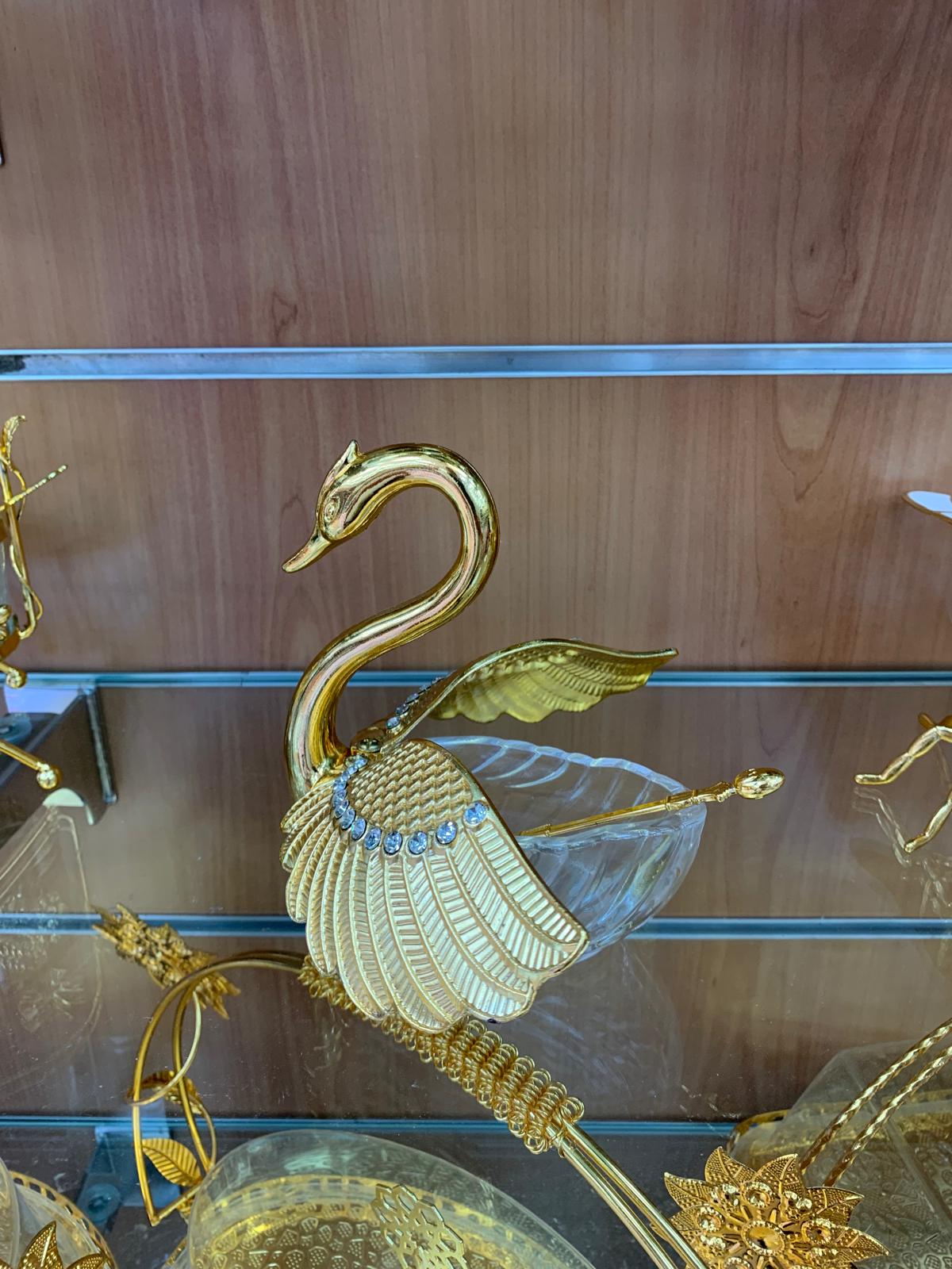 Sucrier Cygne doré DH