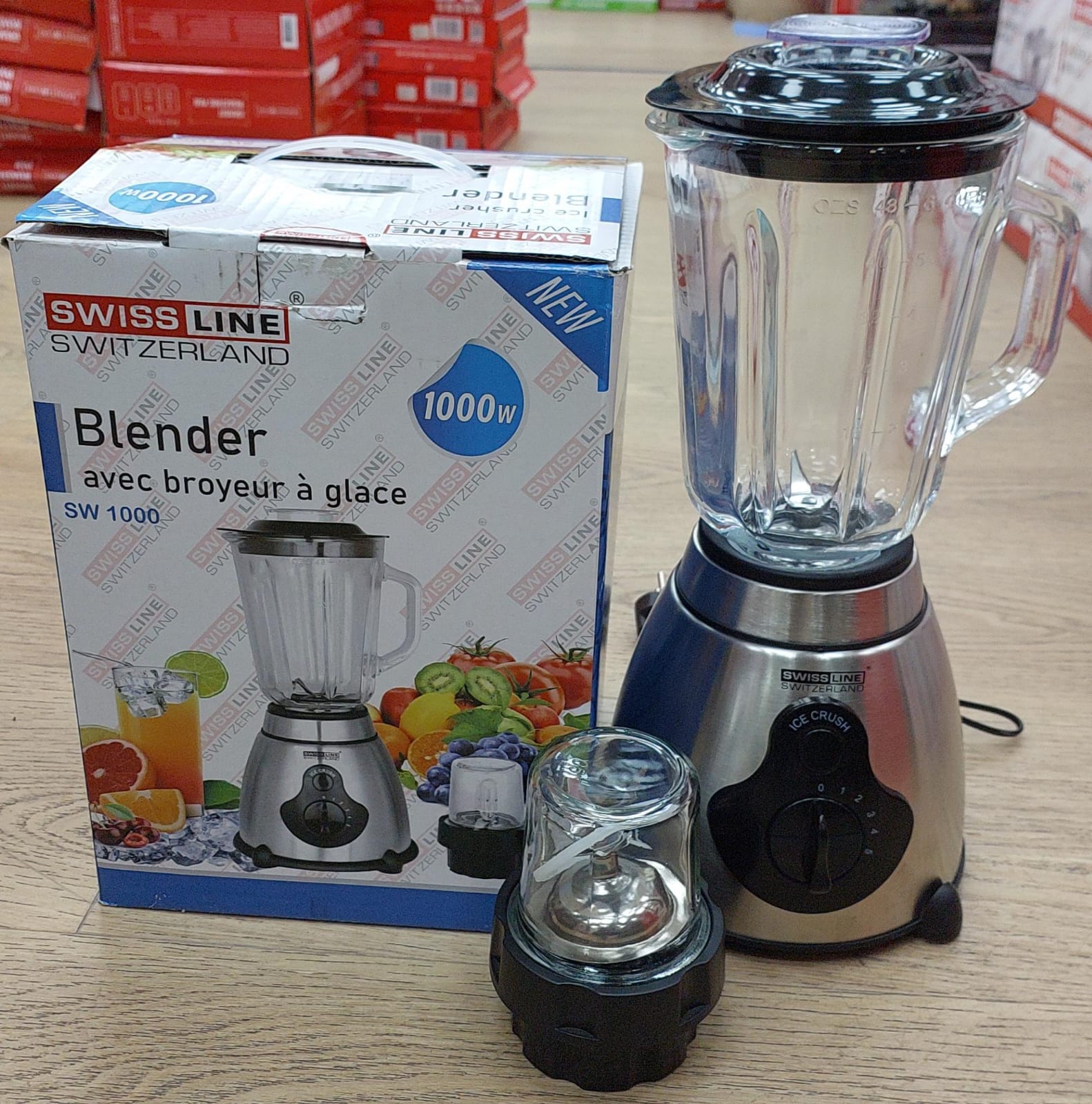 Blender en verre et inox 1000W SL