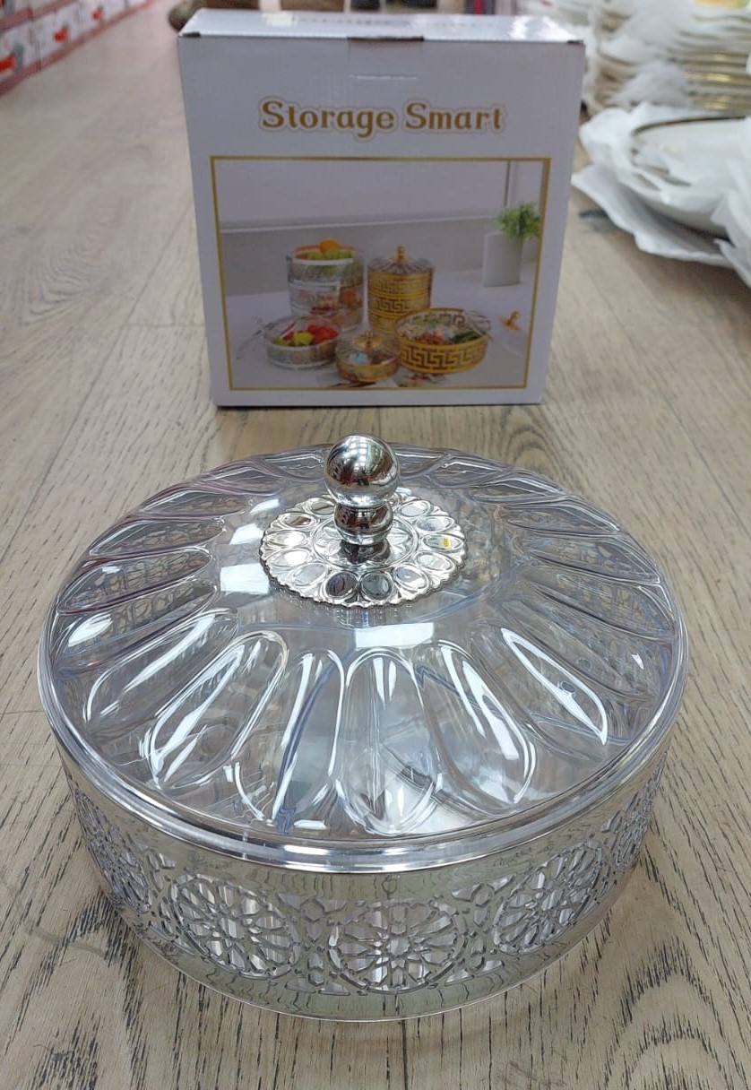 Bol + couvercle plastique 5 compartiments 2 modèles DH