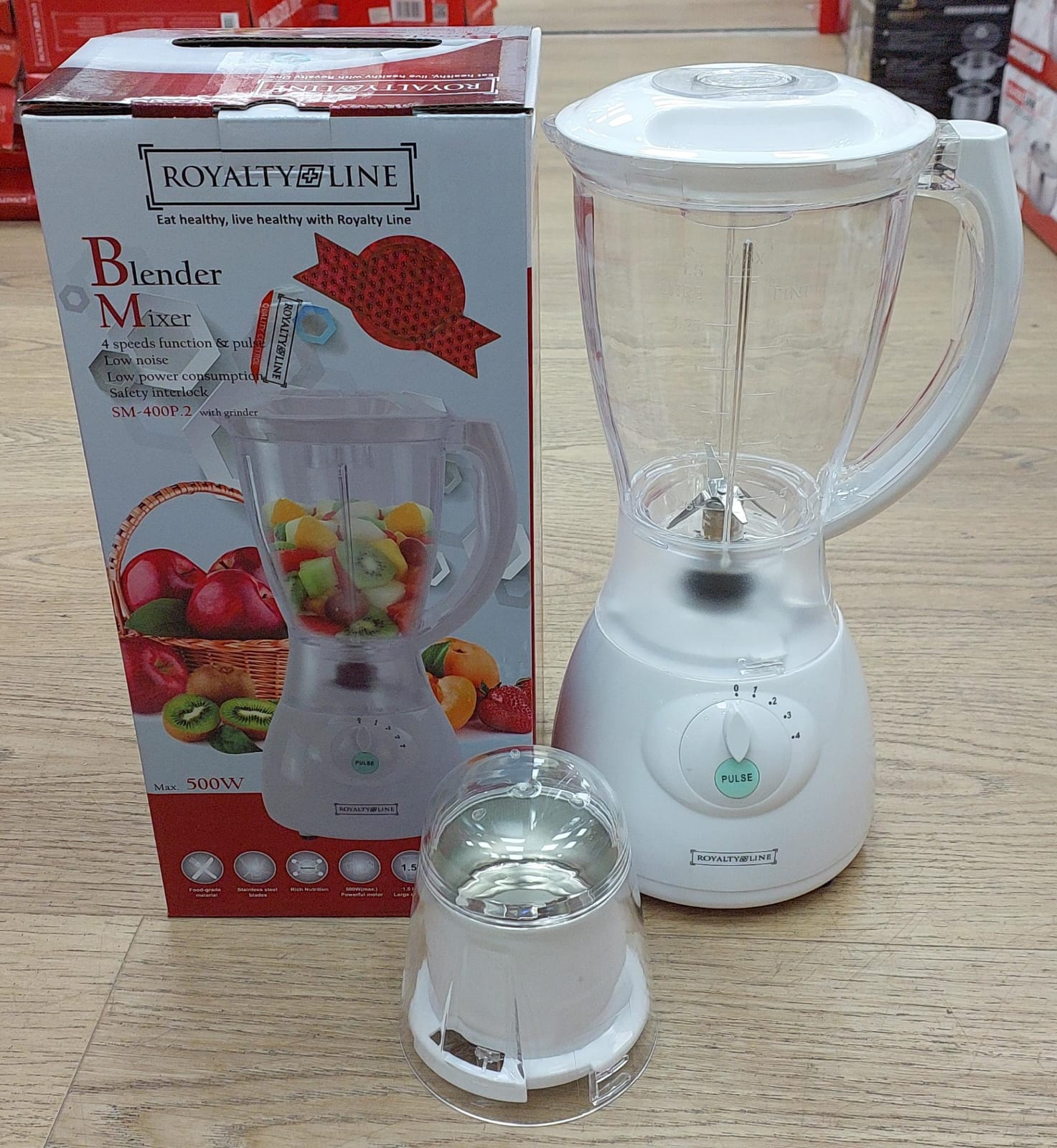 Blender Plastique blanc 500W RL