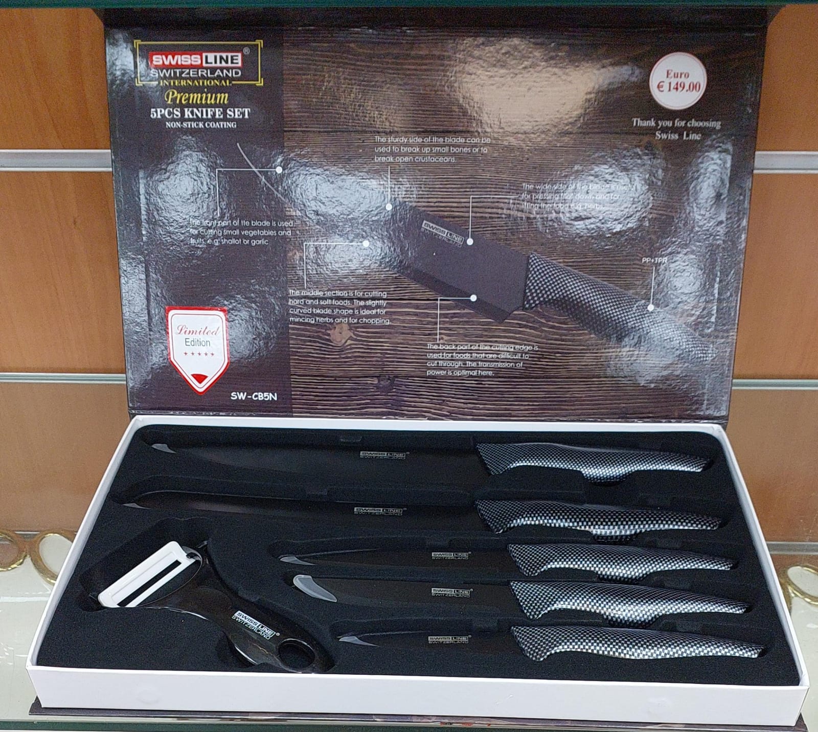 Boite de couteaux Carbonne set de 6 pièces SL