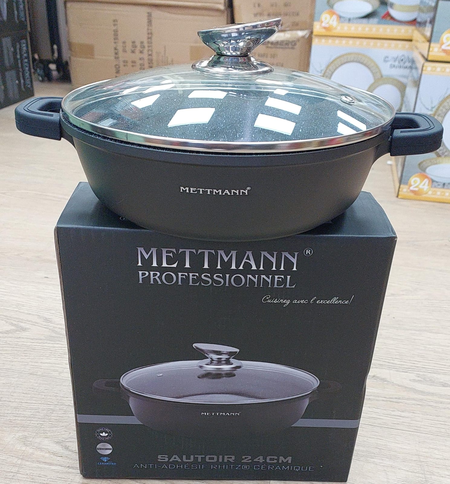 Shallow revêtement céramique + Couvercle de 20cm à 40cm MT