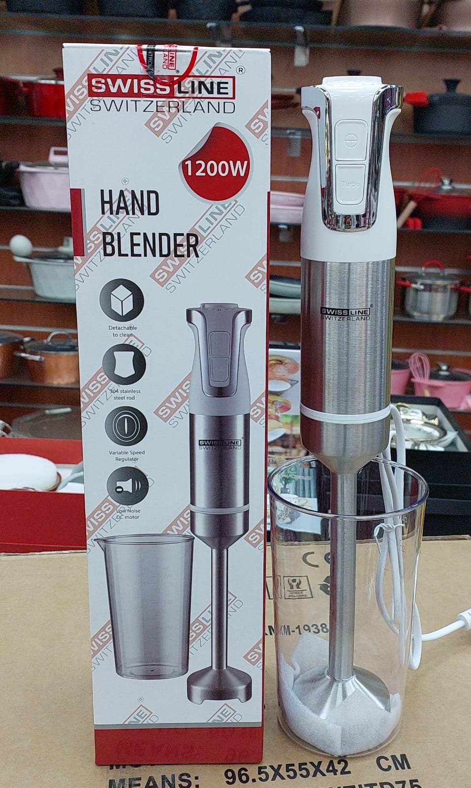 Mixeur Plongeant en Inox 3 couleurs 1200W SL