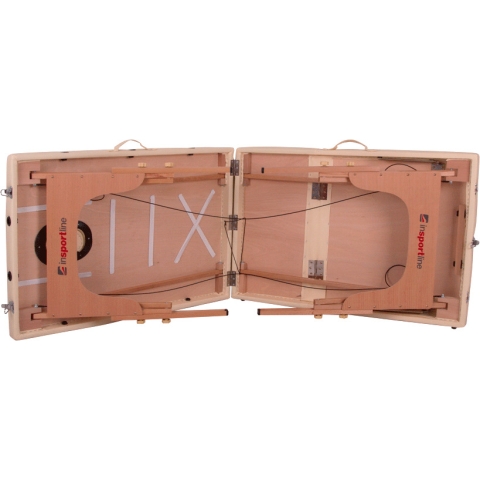 Mobilus medinis masažo stalas 3 dalių inSPORTline Japane (Cream yellow)