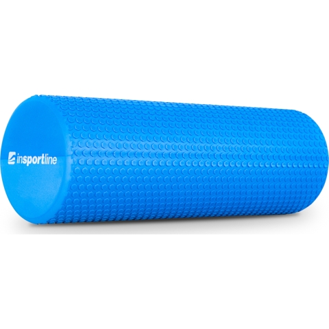 Masažinis treniruočių volas inSPORTline Evar (15x45 cm, mėlynas)