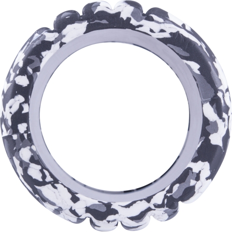 Masažinis jogos volas inSPORTline Elipo (14x10 cm, oranžinis)