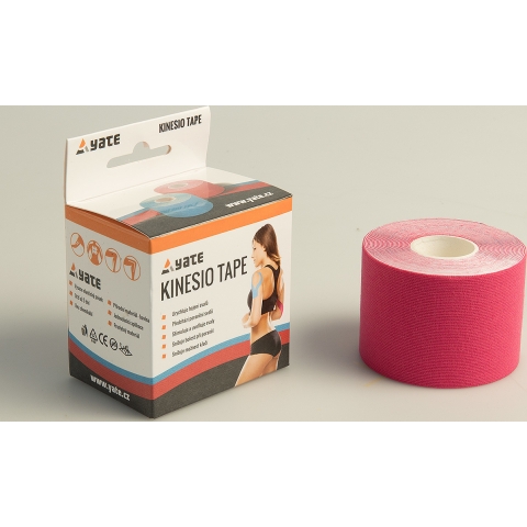 Kineziologinis teipas Yate rožinis, (5x500cm)