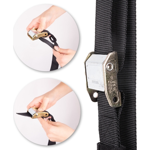 Mediniai gimnastikos žiedai su diržais inSPORTline CF927 (23 mm)