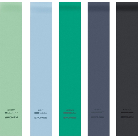 Treniruoklių rinkinys (5 vnt.) su skirtingo lygio pasipriešinimu Spokey ARTIO