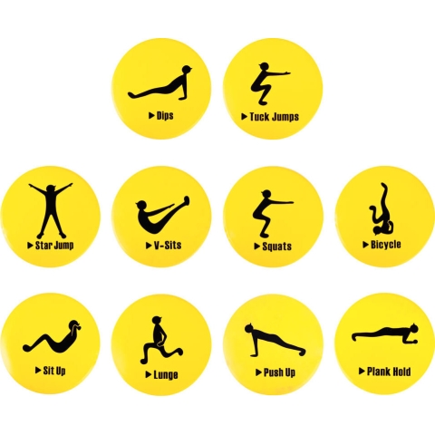 Treniruočių žymekliai-blynai inSPORTline Agily 25cm (10 vnt.)