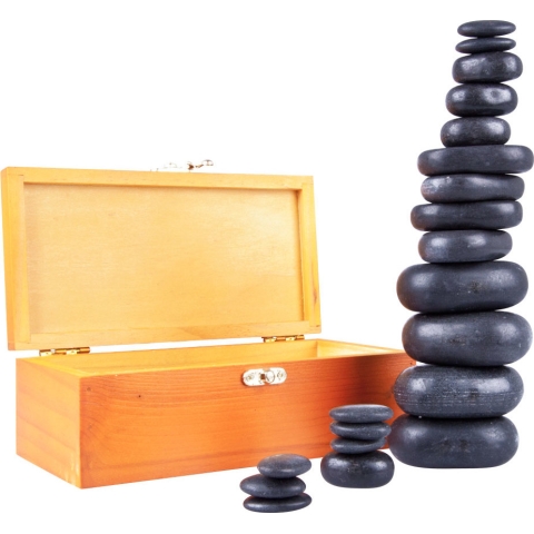 Lavos masažinių akmenų rinkinys inSPORTline Basalt Stone 20vnt.