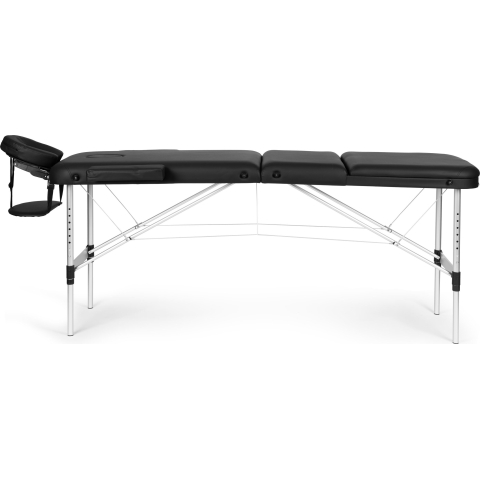 Aliuminio masažo ir reabilitacijos stalas, 3 segmentų, sulankstomas į lagaminą + "ModernHome" krepšys