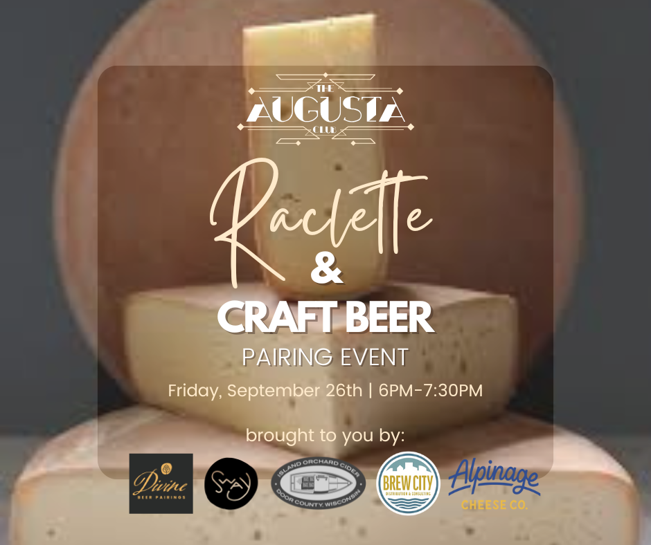 Augusta Club Raclette & Craft Beer Pairing Event 