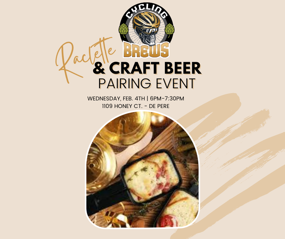 Cycling Brews Raclette & Craft Beer Pairing Event