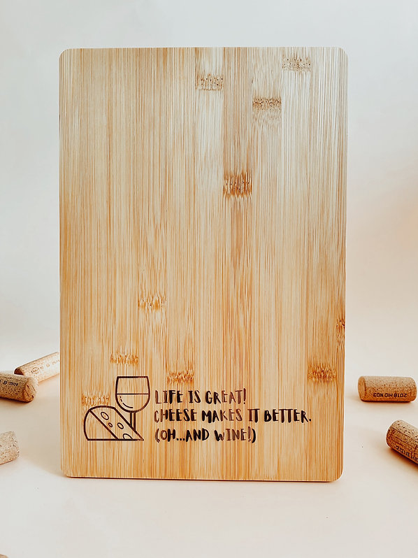 Gravírozott bambusz vágódeszka