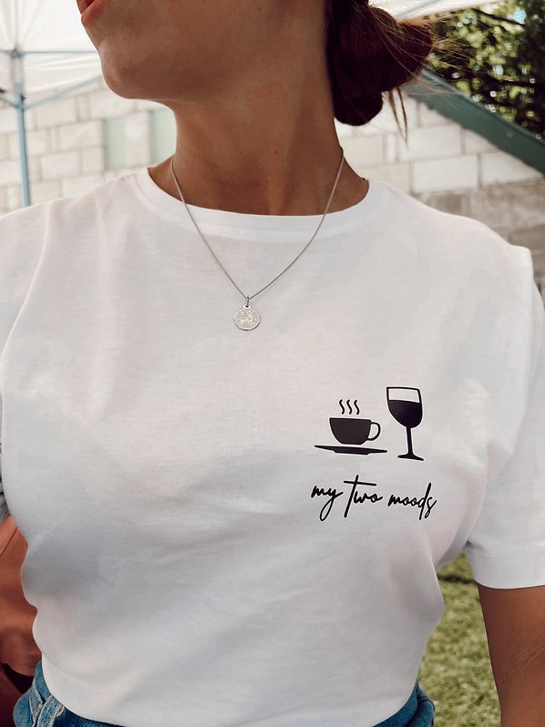 Női póló boros felirattal