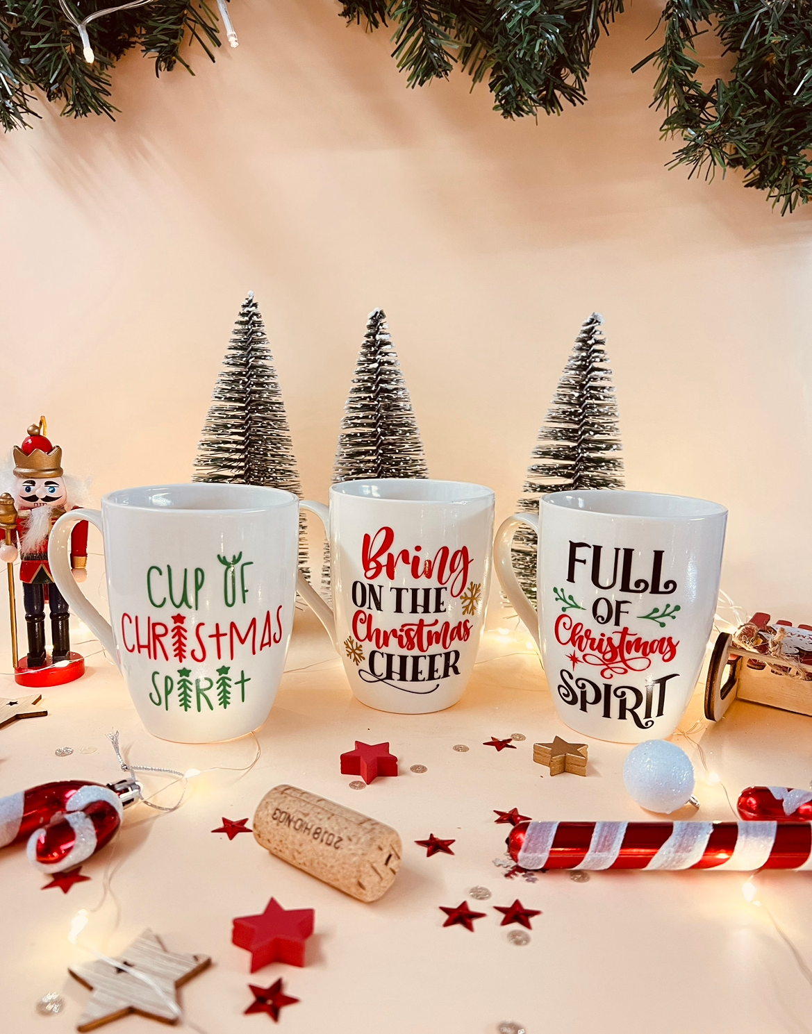 Karácsonyi bögre felirattal