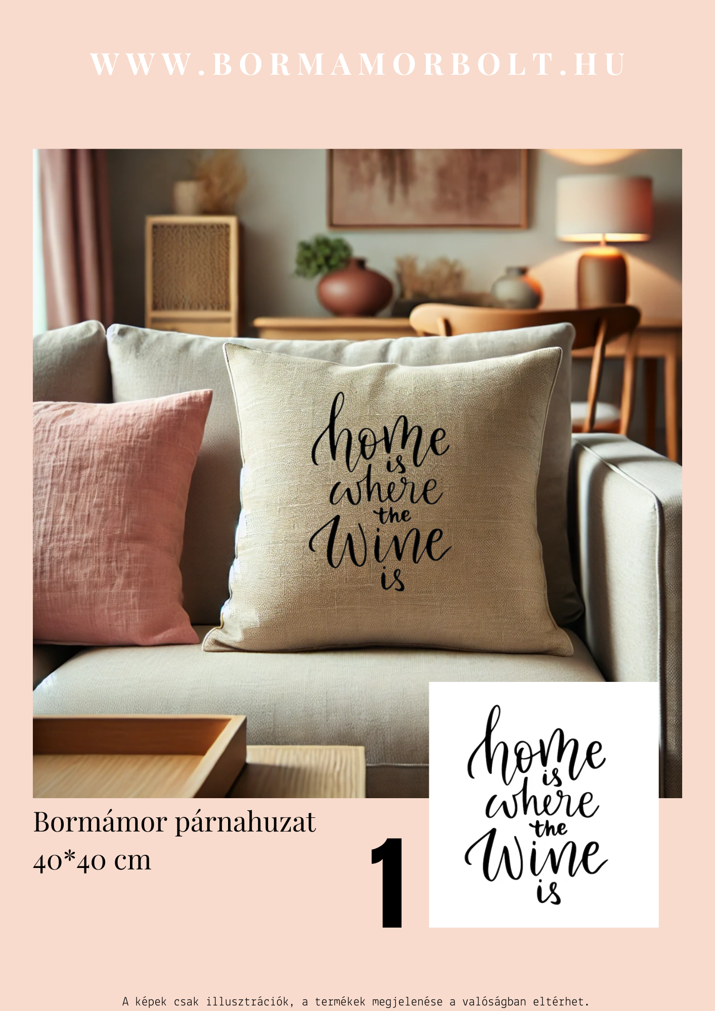 Bormámor párnahuzat