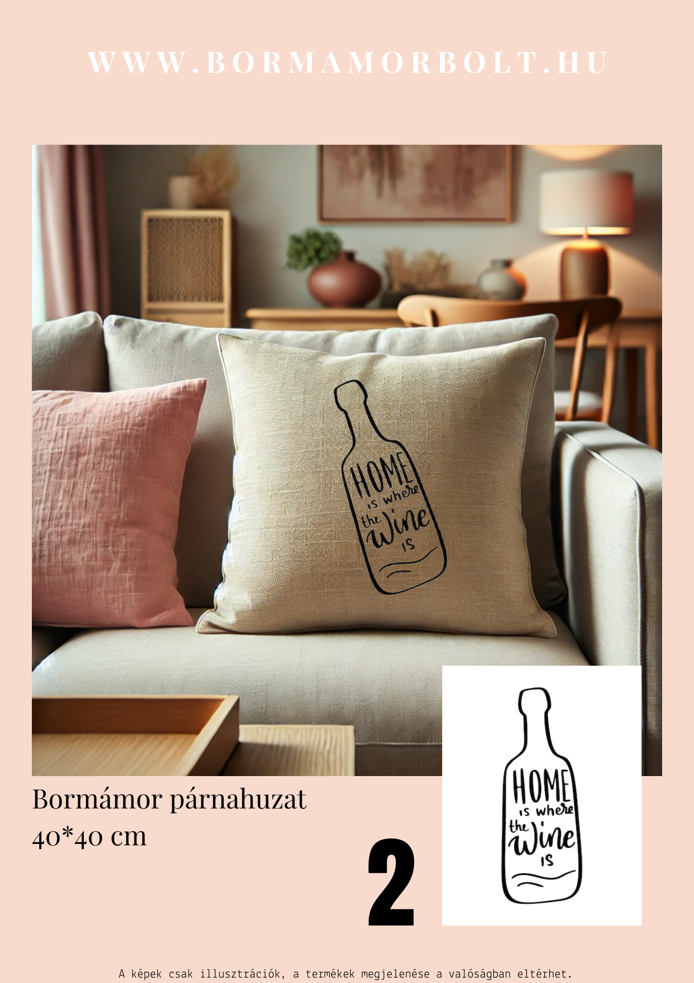 Bormámor párnahuzat