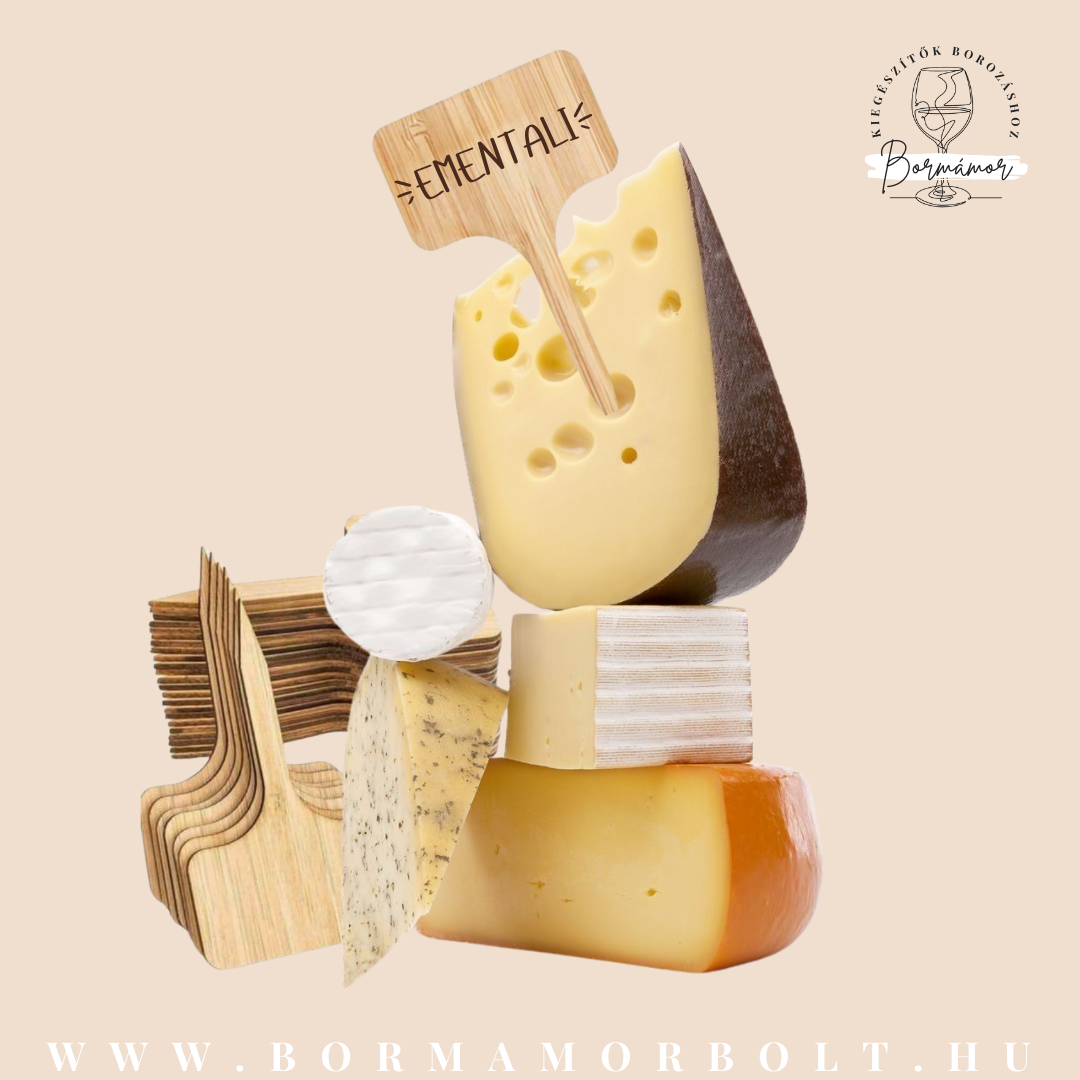 Gravírozott sajt jelölő táblák