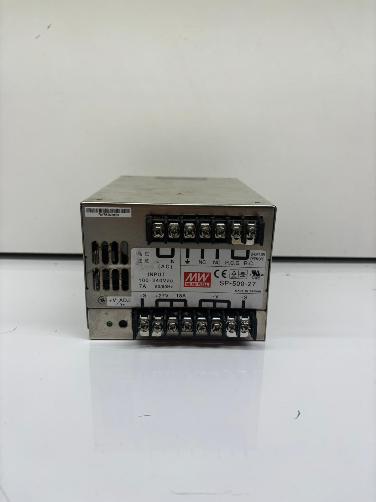 Mean Well SP-500-27 – Industriële Voeding 27V / 18,6A