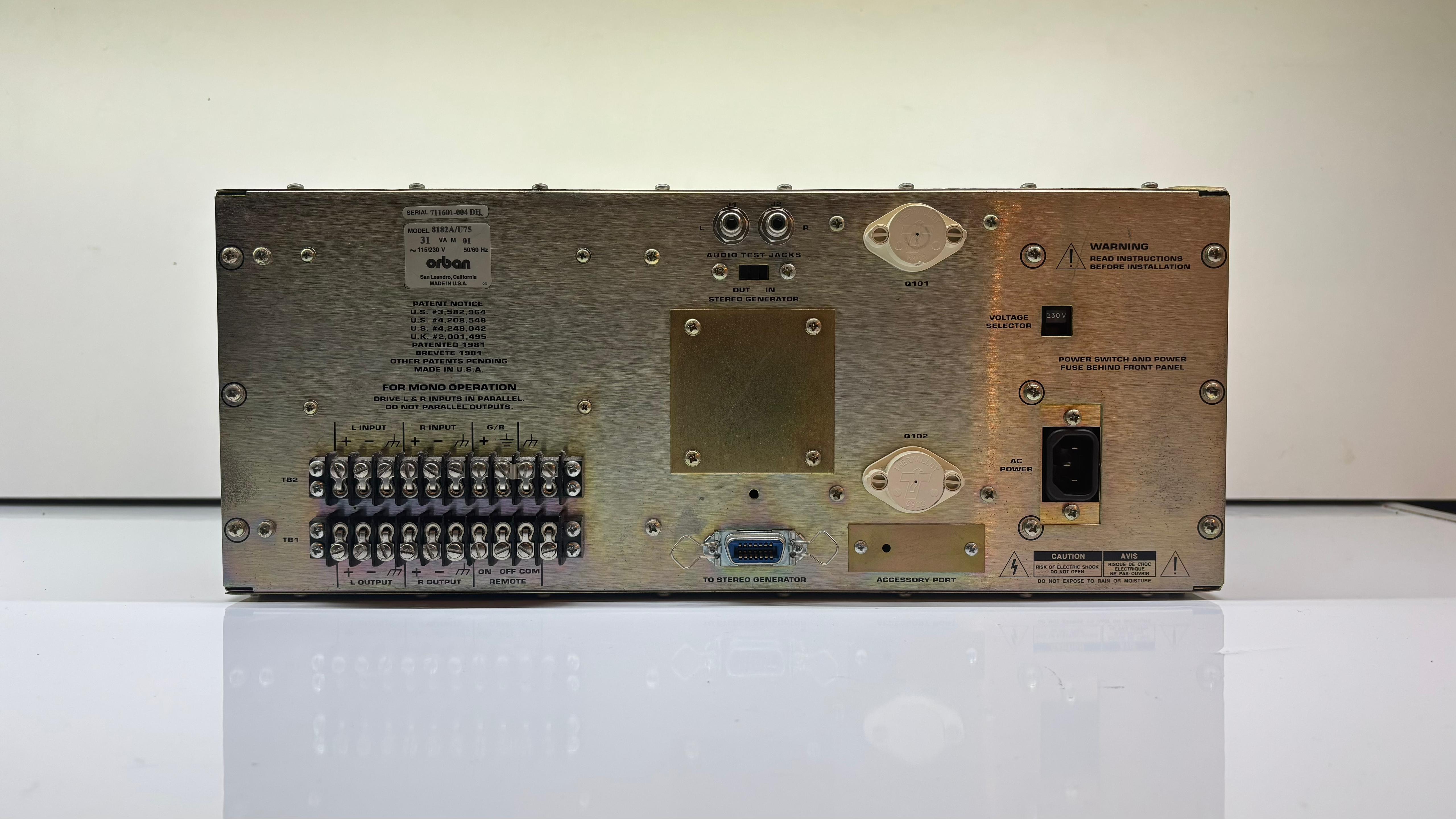 Orban Optimod-TV 8182A Audio processor