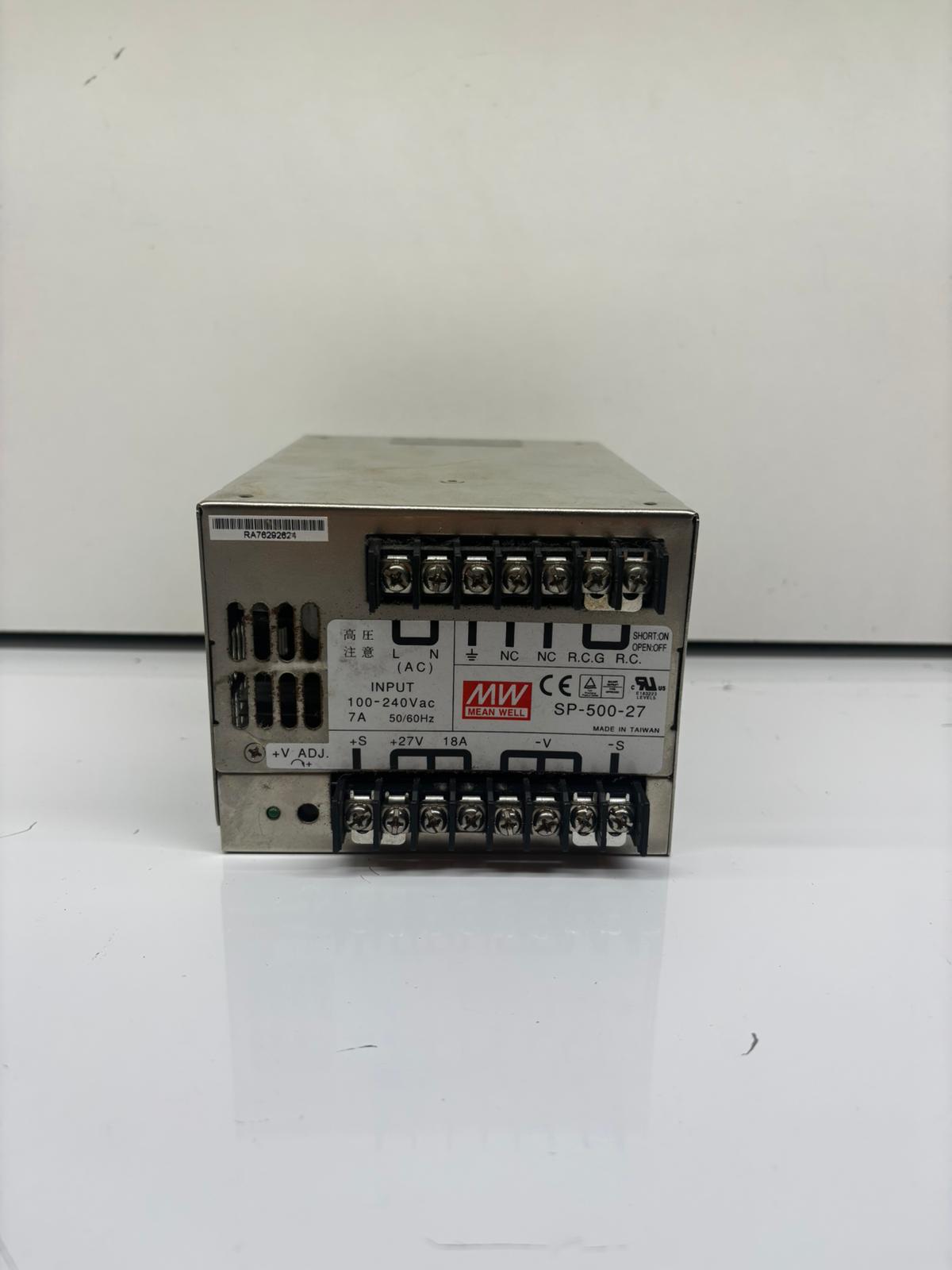 Mean Well SP-500-27 – Industriële Voeding 27V / 18,6A