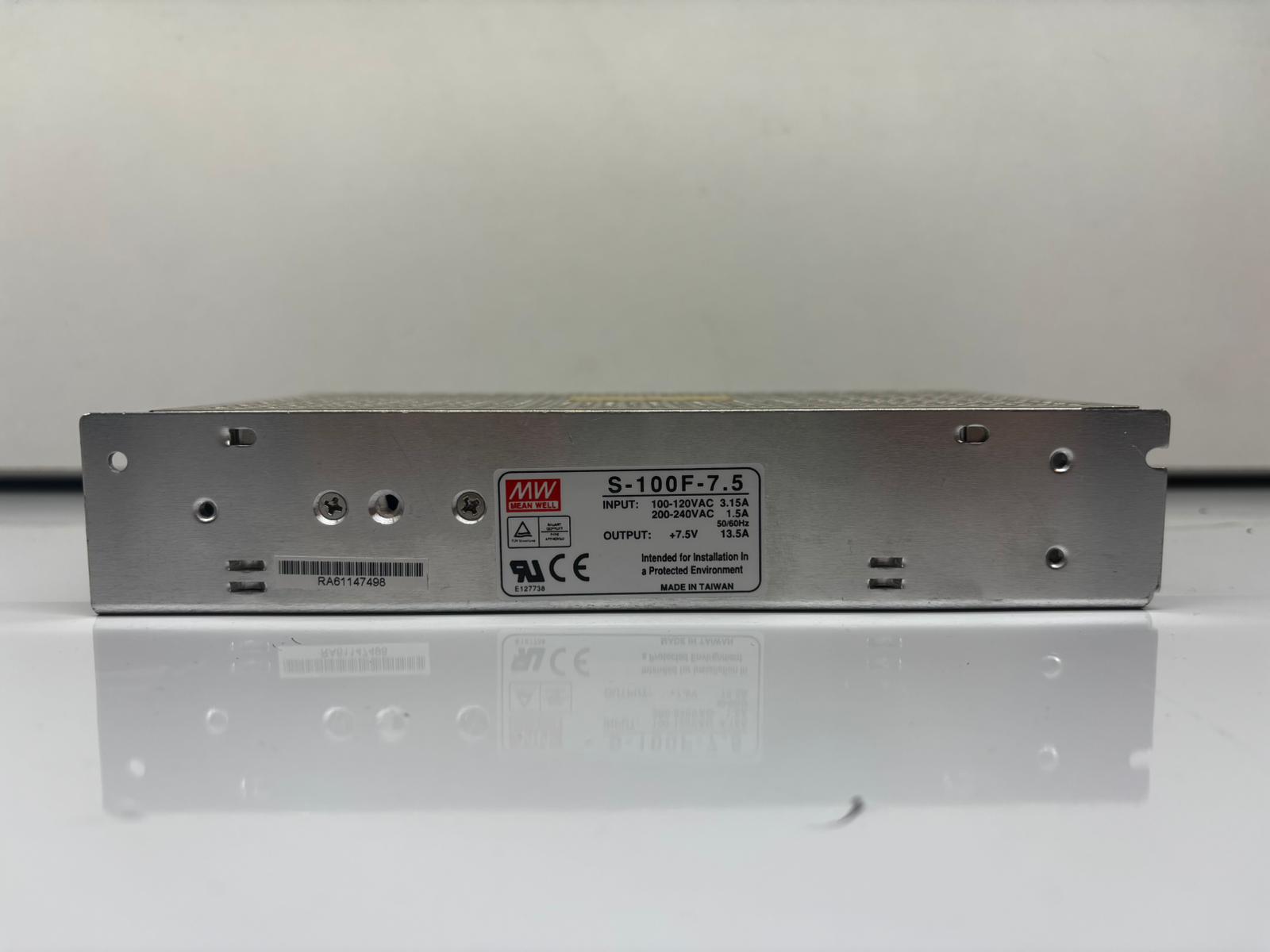 Meanwell S-100F-7.5 – 7,5V / 13,5A Voeding