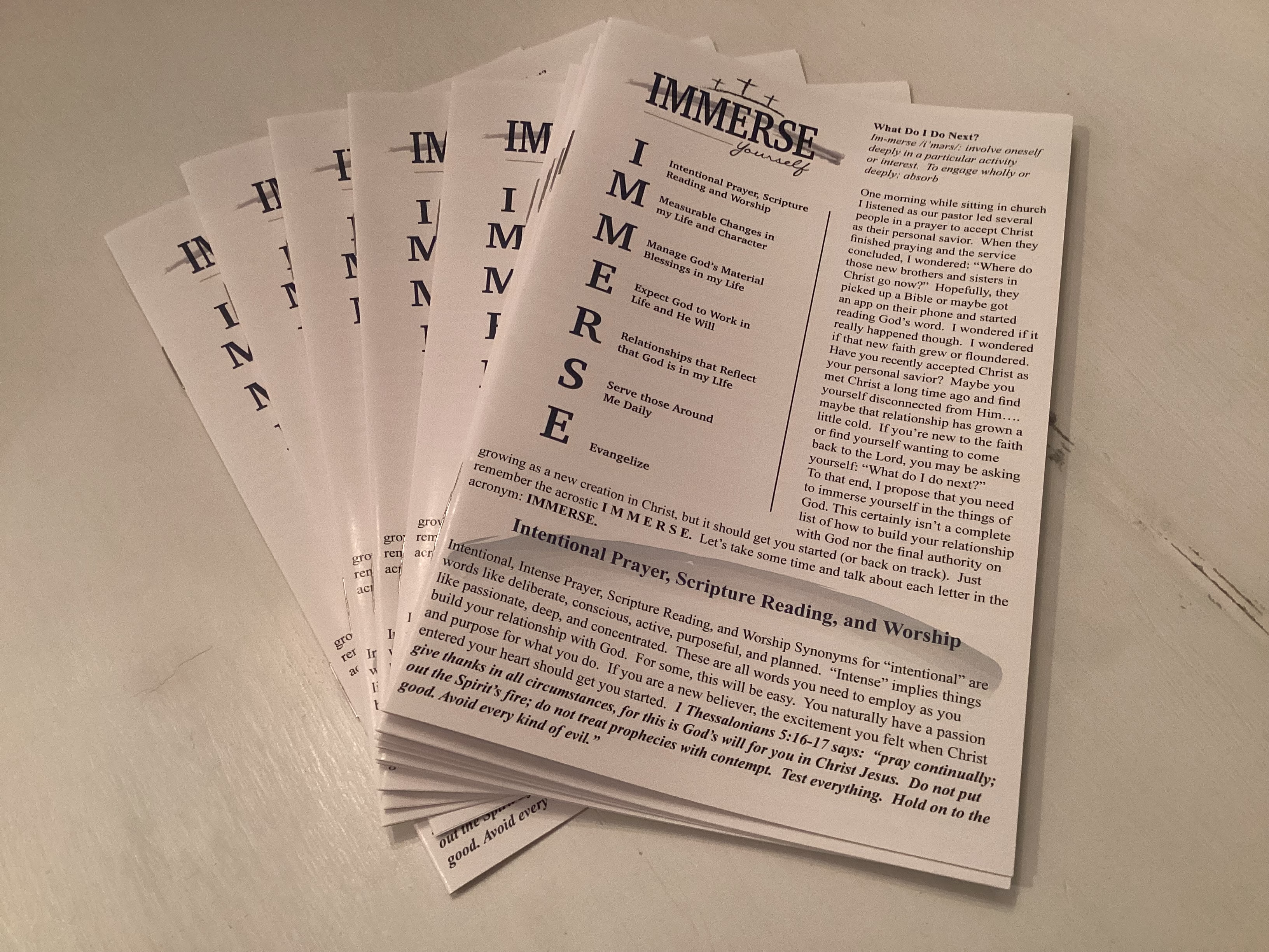 The Original IMMERSE Booklet. (10 Pack)