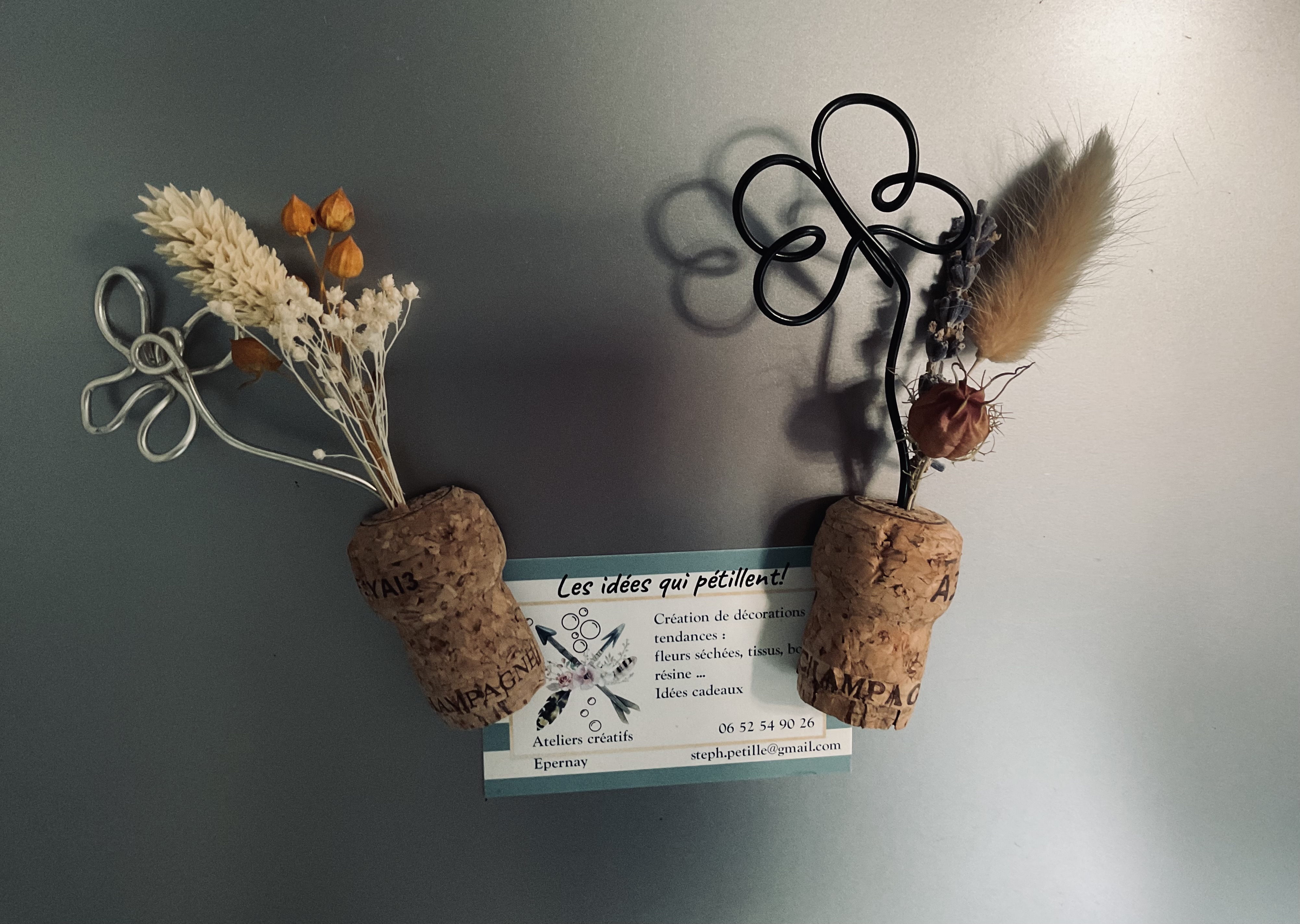 Magnets en bouchons de liège