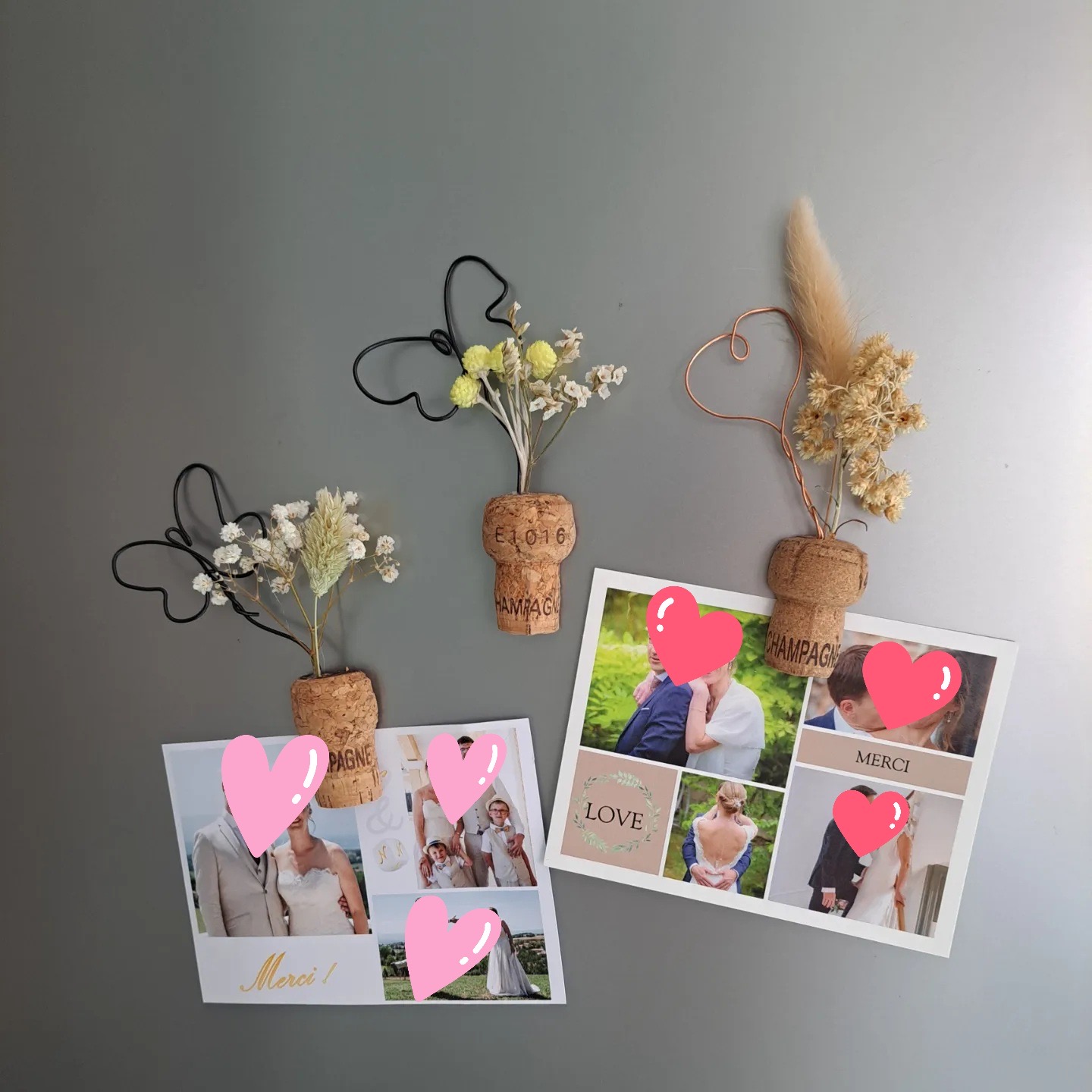 Magnets en bouchons de liège