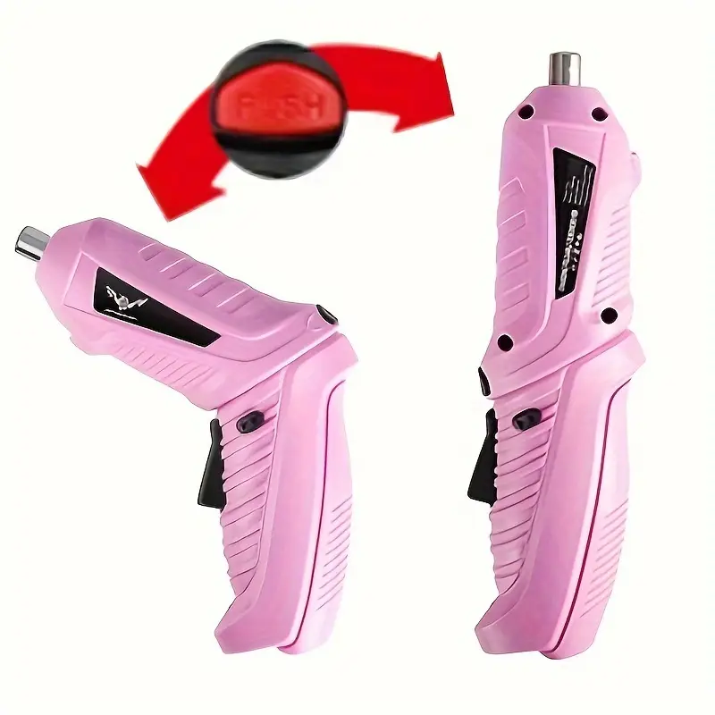 Cordless Pink Electric Screwdriver