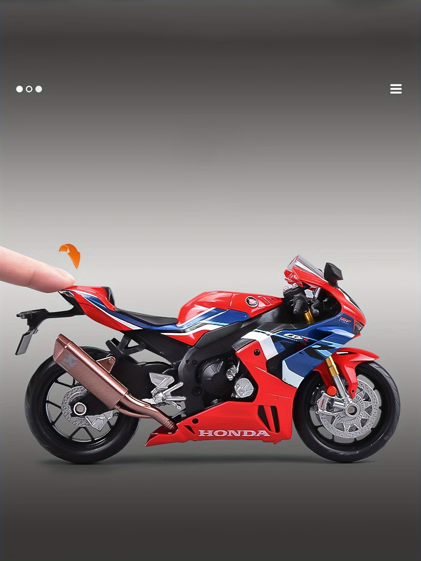 Red and Blue Toy Motorcycle