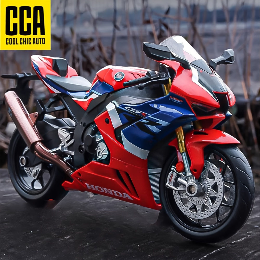 Red and Blue Toy Motorcycle