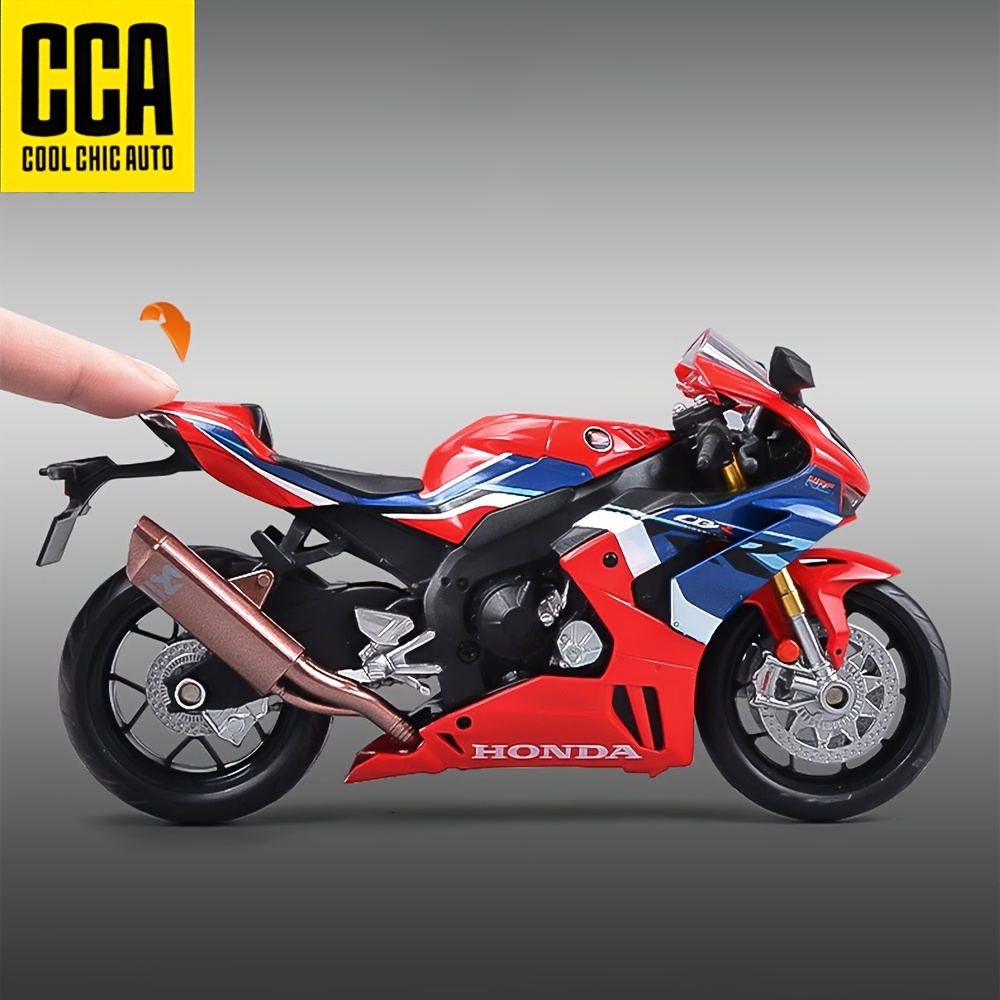 Red and Blue Toy Motorcycle