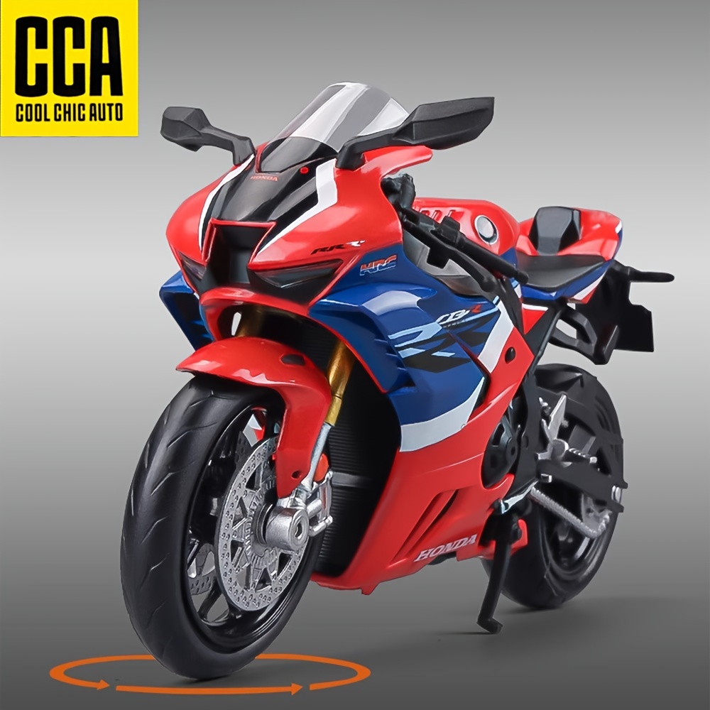 Red and Blue Toy Motorcycle