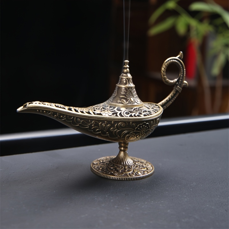 Antique Brass Oil Lamp