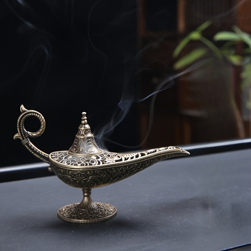 Antique Brass Oil Lamp