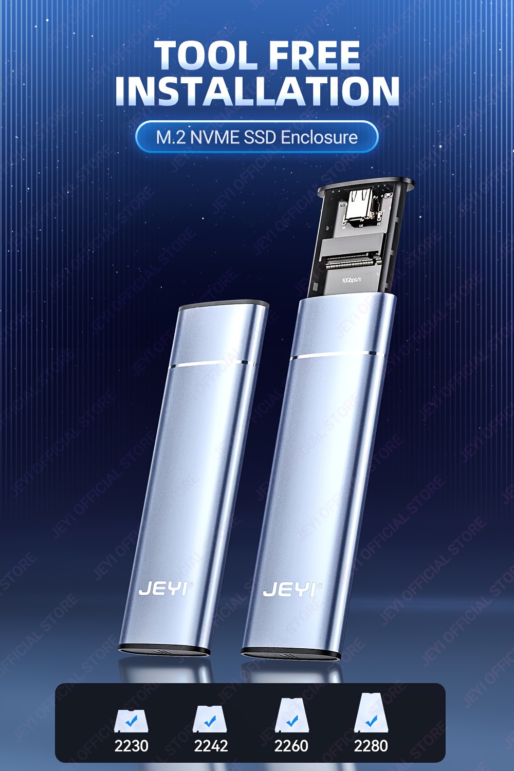 JEYI Metallic Flash Drive Case