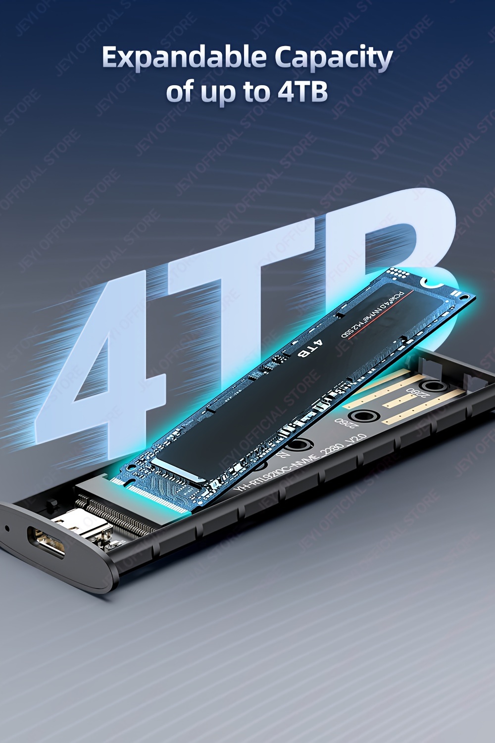 JEYI Metallic Flash Drive Case