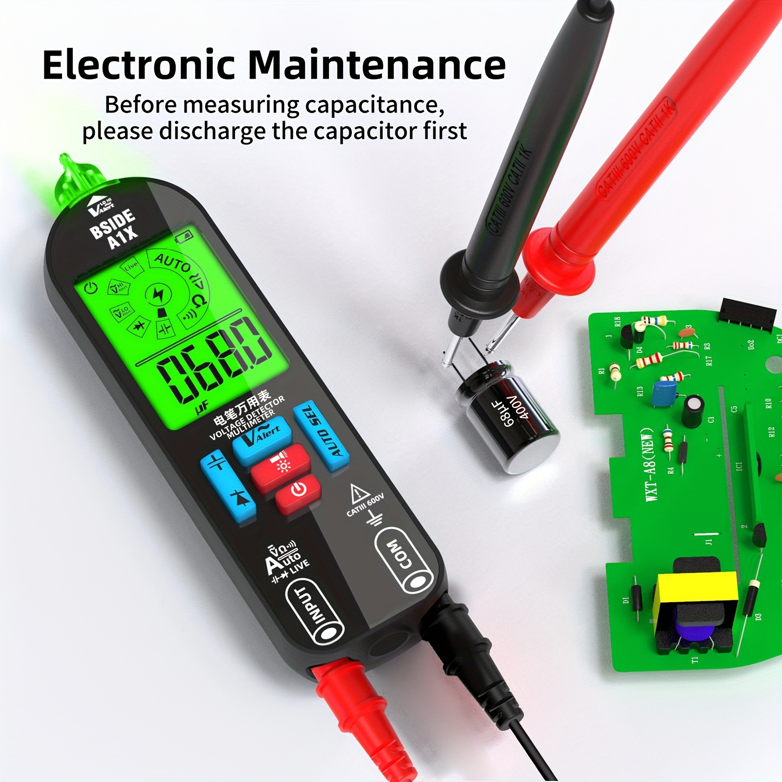 BSIDE A1X Voltage Detector Multimeter
