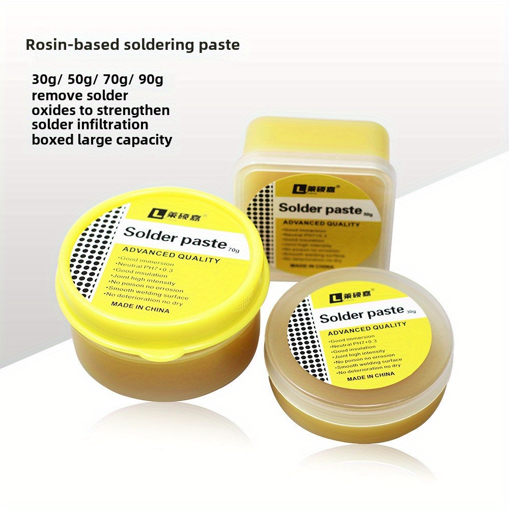 Professional Soldering Paste - 183°C Rosin Flux, Medium Temperature, No-Clean Solder Paste (50g)