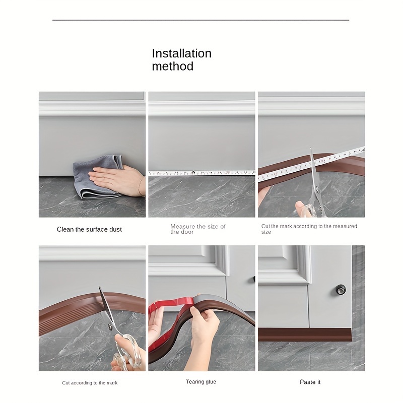 1pc Weatherproof Door Sweep – Universal Door Bottom Seal for Interior & Exterior Doors, Cold Air & Wind Windshield, Winter Warm Air Barrier, Ideal for Hotel & Bedroom Doors