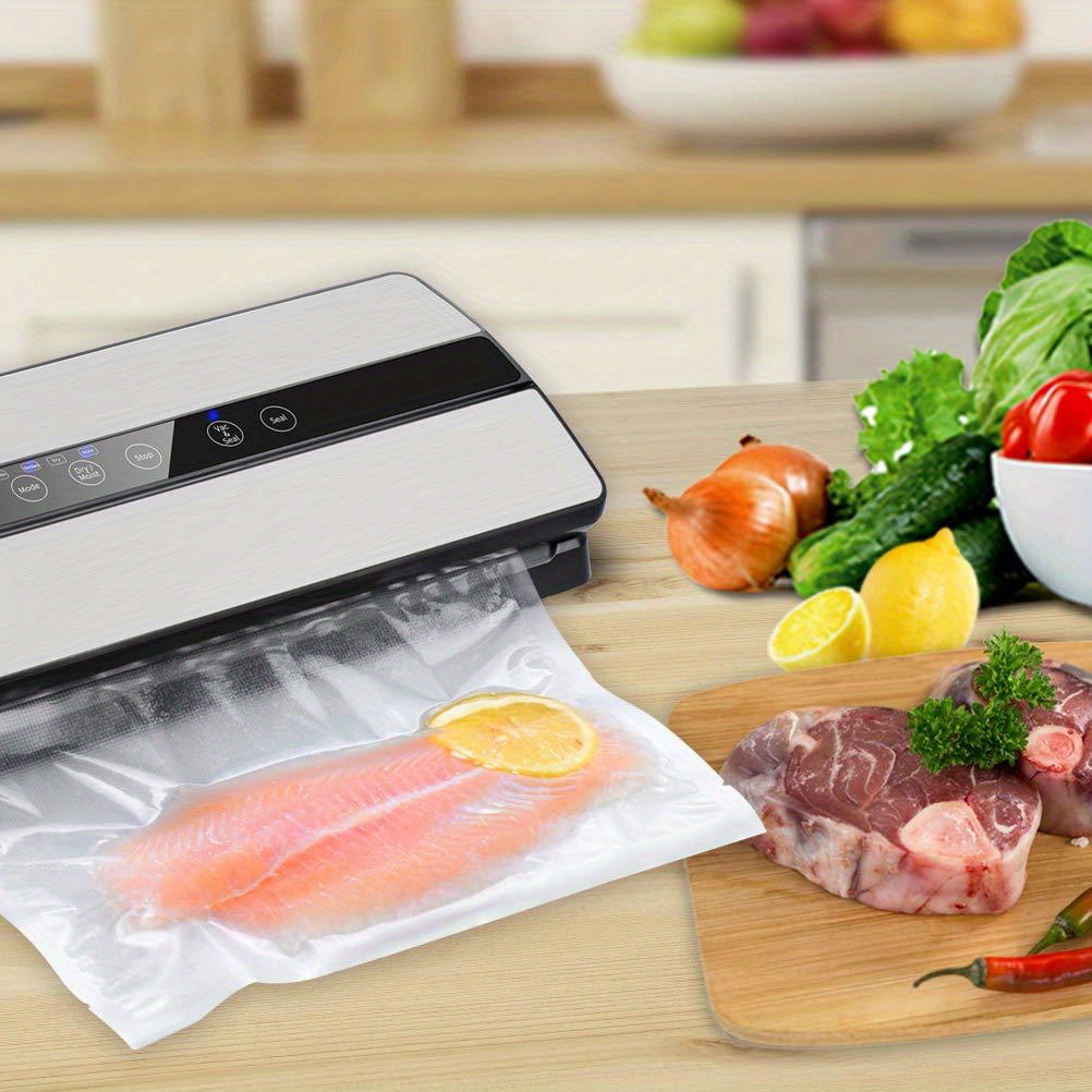  1 Roll Premium Mesh Vacuum Sealer Bags – Thickened PE+PA Disposable Food Storage Pouches for Optimal Freshness, Ideal for Dumplings, Meat & Vegetables Packaging