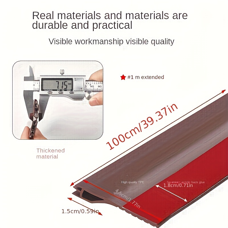 1pc Door Draft Stopper for Exterior & Interior Doors – Windproof, Waterproof