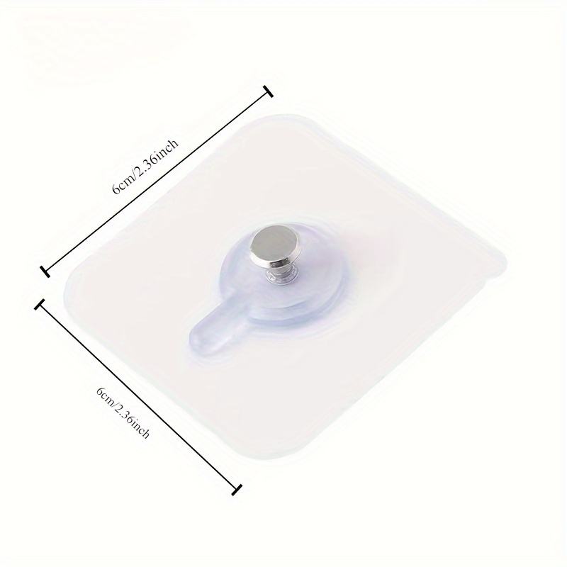 10pcs Self-Adhesive Wall Hooks – 13lb Capacity, No Nails Needed, Plastic & Other Material, Easy Damage-Free Hanging