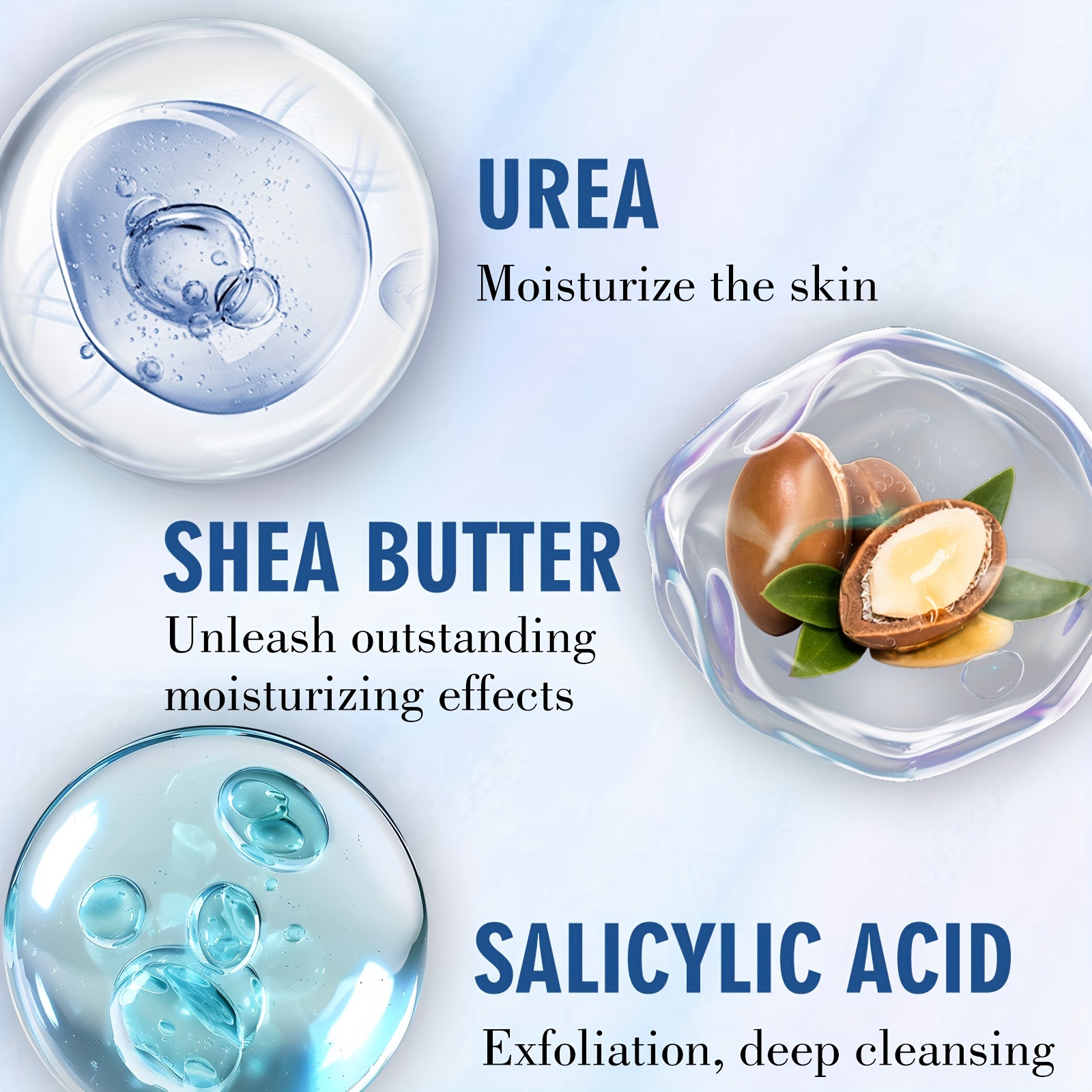 50G/60% Urea + 2% Salicylic Acid Foot Cream – Deep Moisturizing & Nourishing for Dry, Rough, Cracked Feet