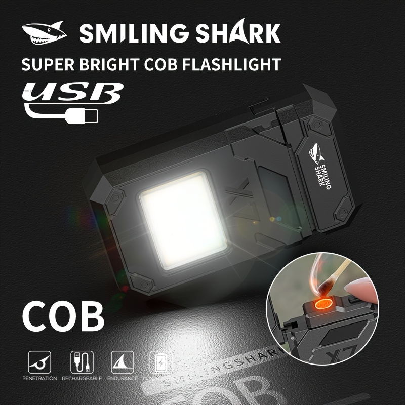 COB Flashlight With Windproof Lighter