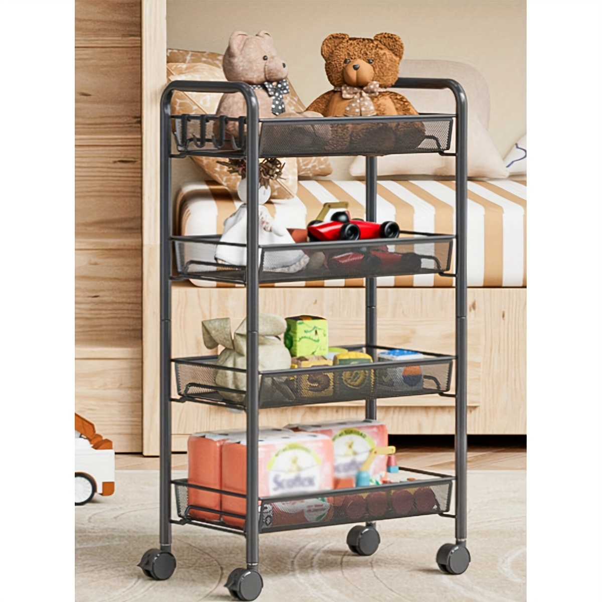 Metal Storage Utility Cart